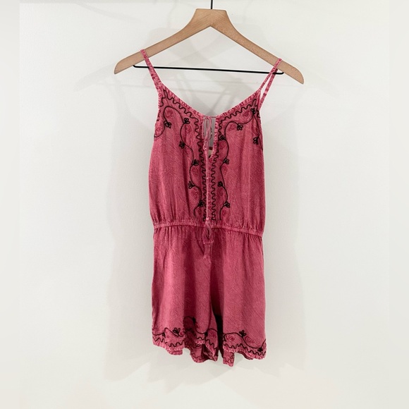 Beach By Exist Boho Romper Purple Size Medium - Picture 1 of 4